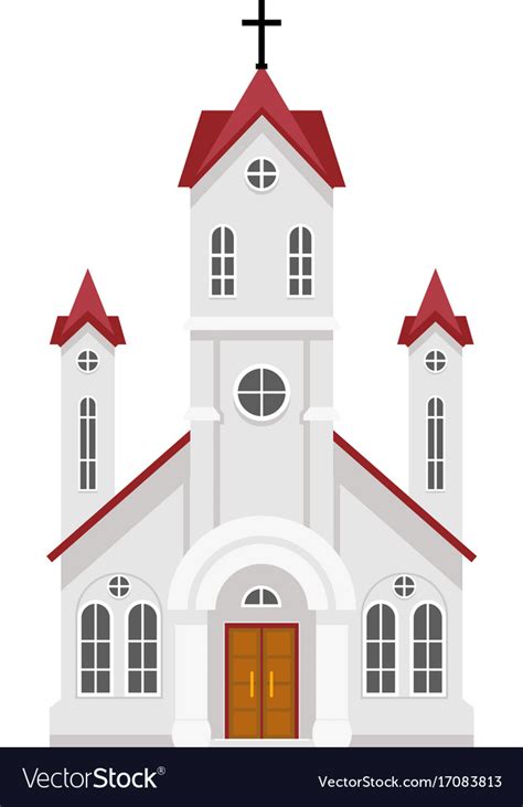 Traditional Christian Catholic Faith Church Vector Image