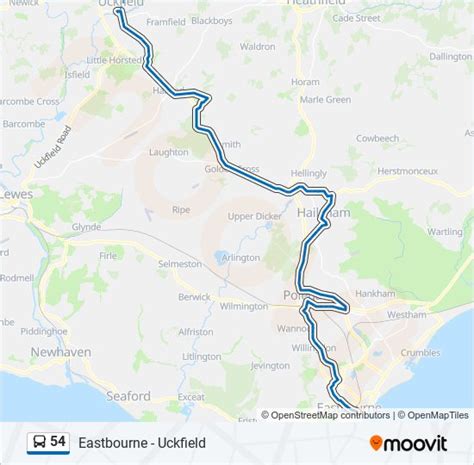 54 Route Schedules Stops And Maps Eastbourne Town Centre Updated