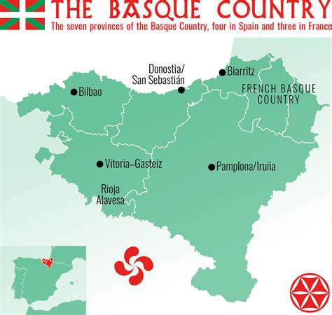 Basque Region Of Spain Map Map