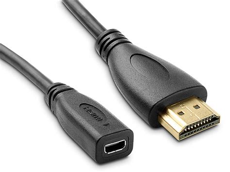 Simply connect your cable to your. Micro HDMI Female to HDMI Male Cable