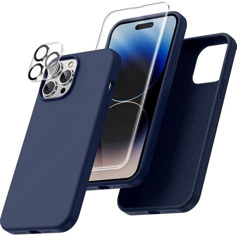 Coque pour IPHONE 14 PRO 2x Vitre verre trempé 1 verre caméra coque