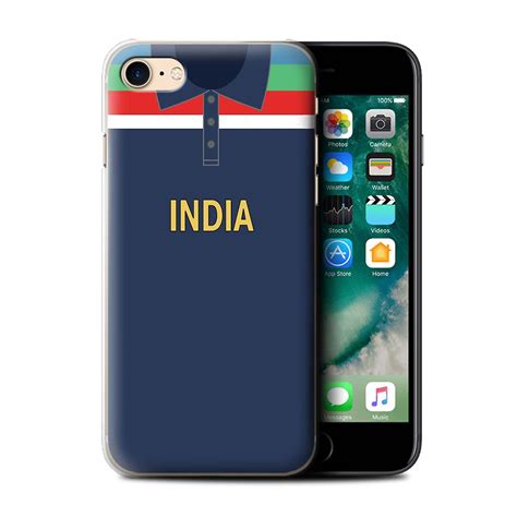Stuff4 Casecover For Apple Iphone 7indiaindianretro Cricket Kit