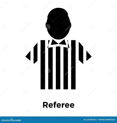 Referee Icon Vector Isolated On White Background Logo Concept O Stock