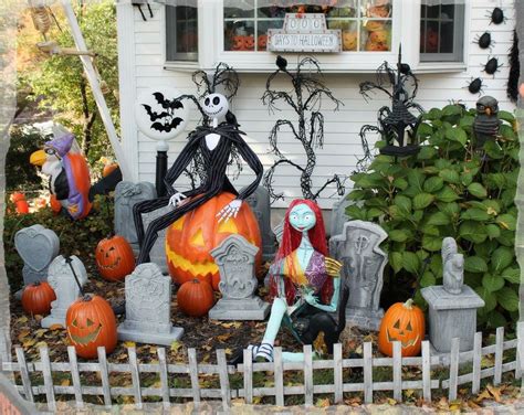 Lighthearted Halloween Display | Halloween yard displays, Halloween outdoor decorations, Disney ...