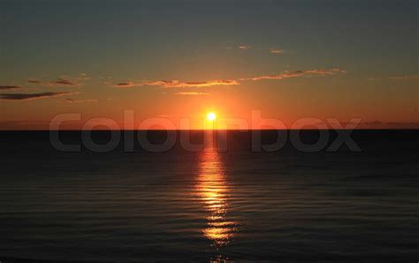 Sunrise Over The Sea Landscape Stock Image Colourbox