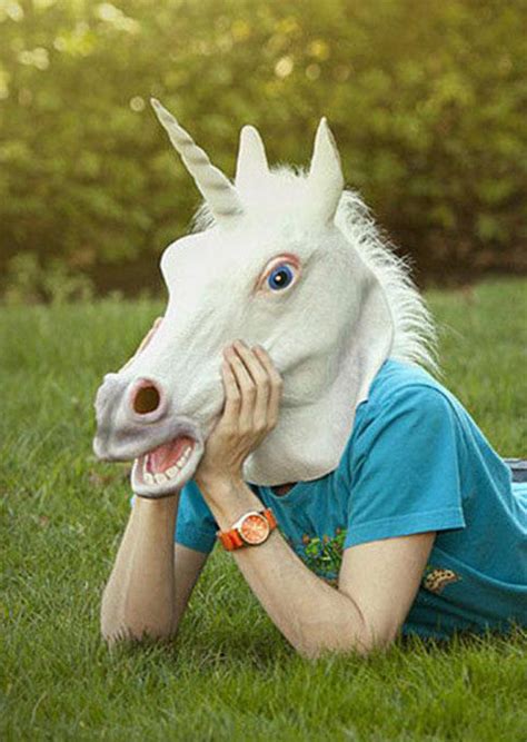 Creepy Unicorn Halloween Costume Mask Fairyseason