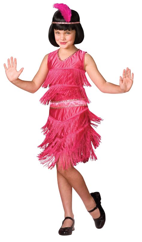 Pink Flapper Child Costume Halloween Costumes For Girls Pink Costume