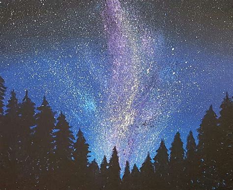 Milky Way Forest Pinots Palette Painting