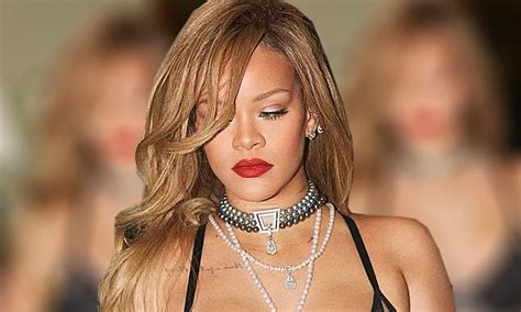 rihanna bares her cleavage as she flashes the flesh in sizzling lingerie shoot for savage x