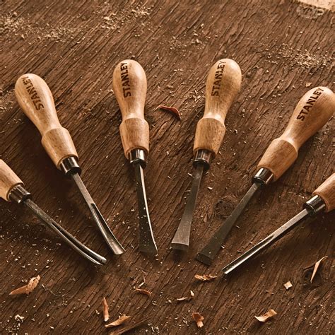 6 pc. Wood Carving Tool Set - STHT16863 | STANLEY Tools
