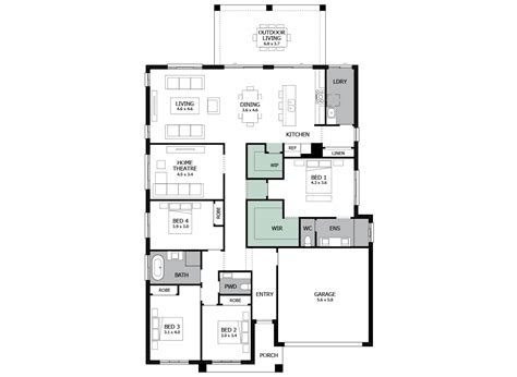 Atrium Single Storey House Design With 4 Bedrooms Mojo Homes