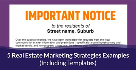 5 Real Estate Marketing Strategies Examples Including Templates