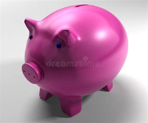 Piggy Bank Shows Savings Accounts Stock Illustration Illustration Of