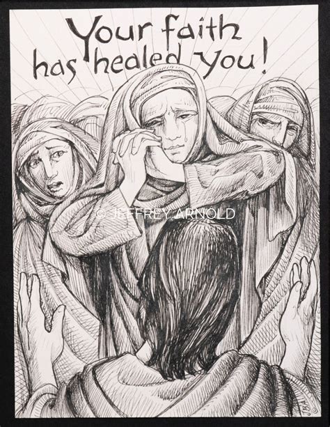 Your Faith Pen And Ink Illustration