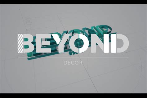 Beyond Decor Logo Reveal | 3 Cats Labs Creative