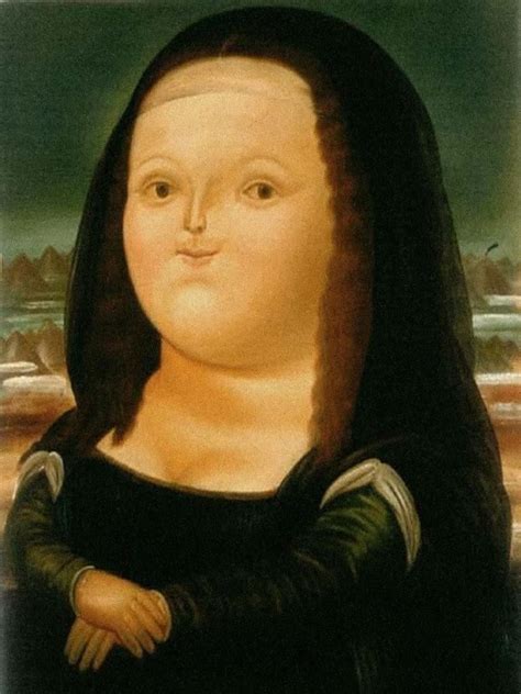 Fernando Botero Mona Lisa Painting
