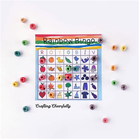 Download These Fun Free Printable Rainbow Bingo Boards Originally