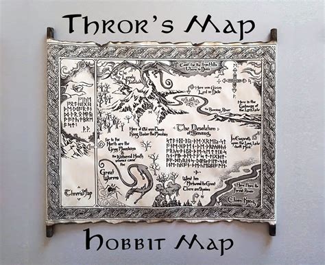 The Hobbit Map Hobbit Art Tolkien Map Middle Earth Map Fantasy