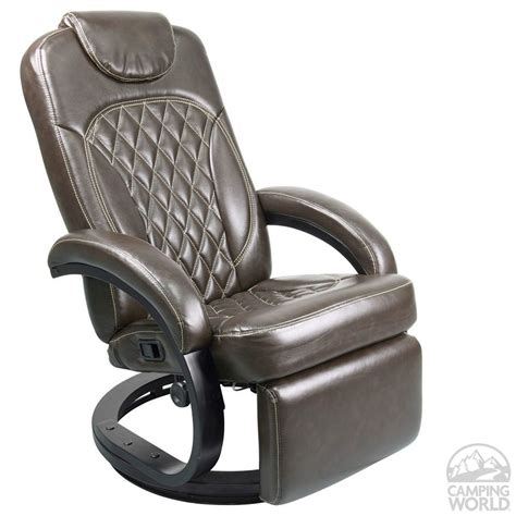 The base can be attached to the floor. Euro Recliner Chair, Chestnut - Lippert Components Inc ...