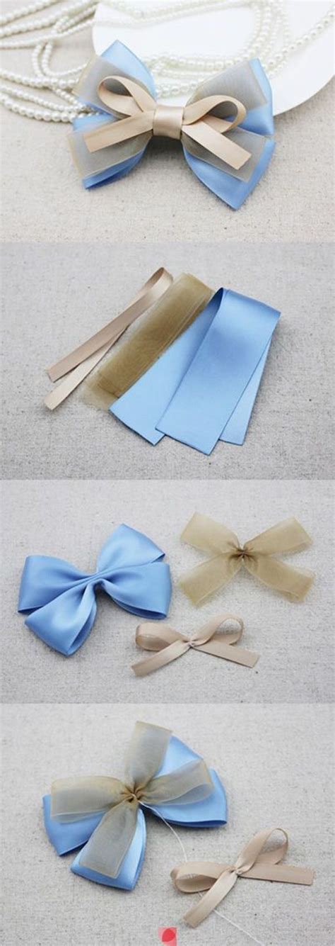 How To Make A Bow Step By Step Image Guides Bored Art Diy Hair