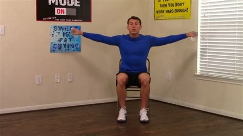 10 Minute Chair Workout For Seniors Chair Exercise For Seniors