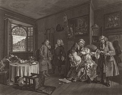 William Hogarth Marriage A La Mode Plate 6 1745 Eames Fine Art