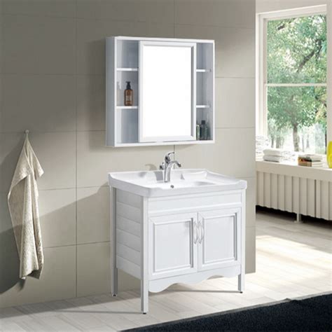 Modern Luxury White Bathroom Vanity Cabinet Pvc Bathroom Vanities