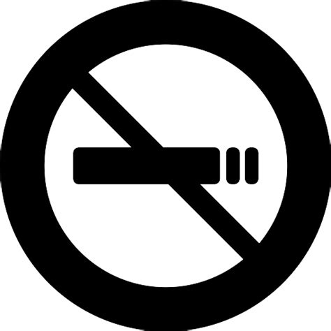 No Smoking Icon Vector Download Free