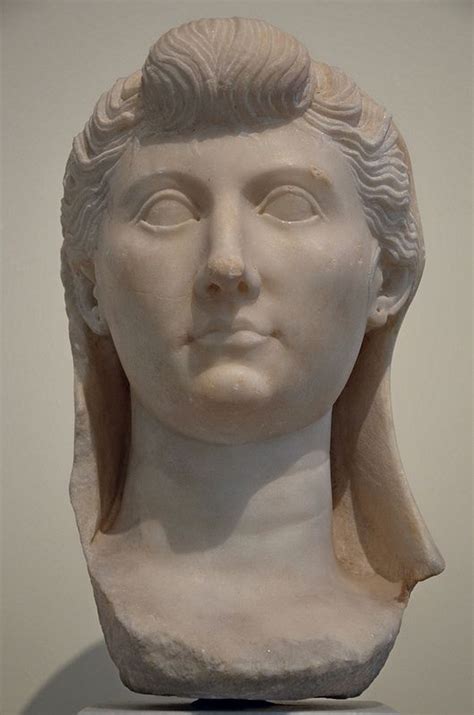 Portrait Head Of Empress Livia Found On Crete 20 BC National