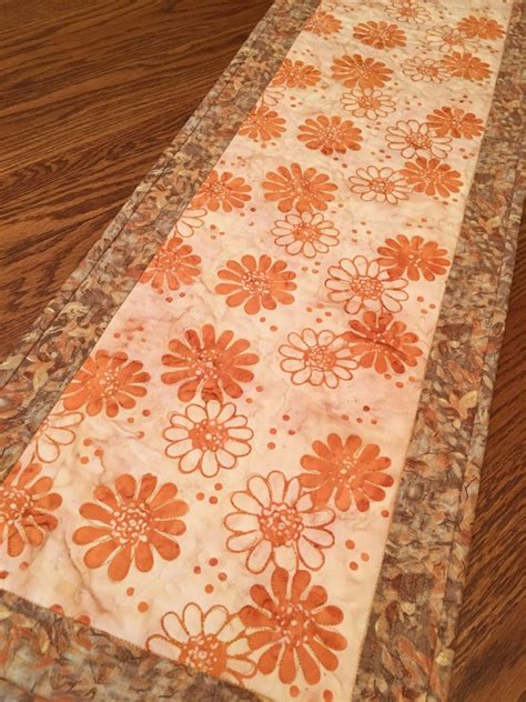 Table Runner Quilted Table Runner Autumn Table Runner | Etsy | Handmade table runner, Fall table 