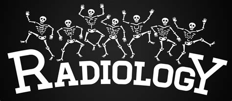 The Radiology Logo With Skeletons Dancing