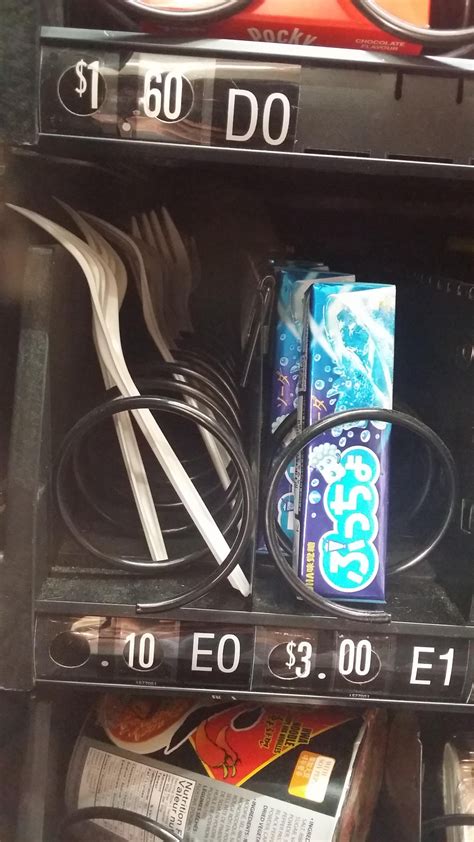 This Vending Machine Sells Plastic Forks For 10 Cents Mildlyinteresting