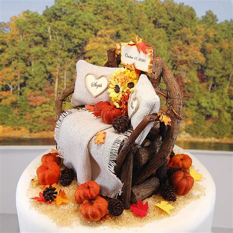 Fall Barn Rustic Wedding Cake Topper 6 Inch Fall Colors Fits Etsy