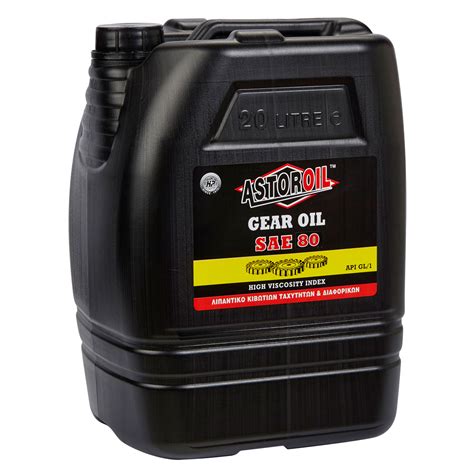 Astor Gear Oil Sae 80w Api Gl1 20lt Totos Oil