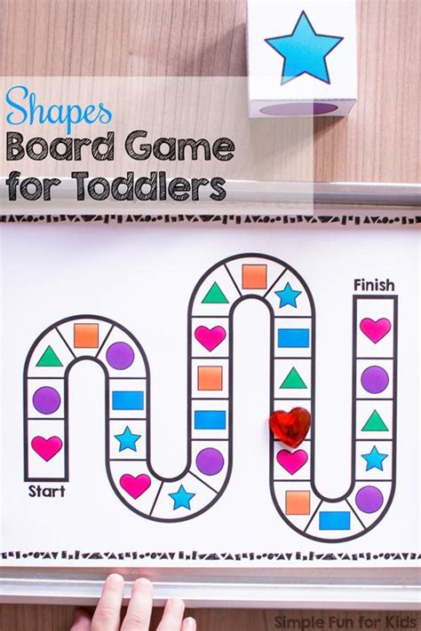 Shapes Board Game For Toddlers Simple Fun For Kids Games For