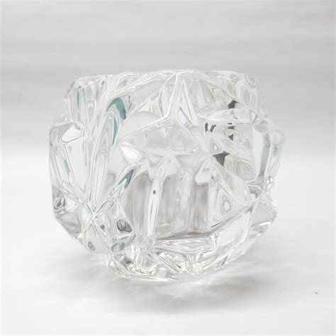 Tiffany And Conew Crystal Rock Cut Votive