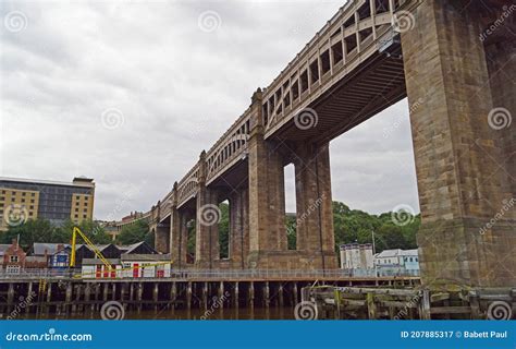 The High Level Bridge In Newcastle Upon Tyne Stock Image Image Of