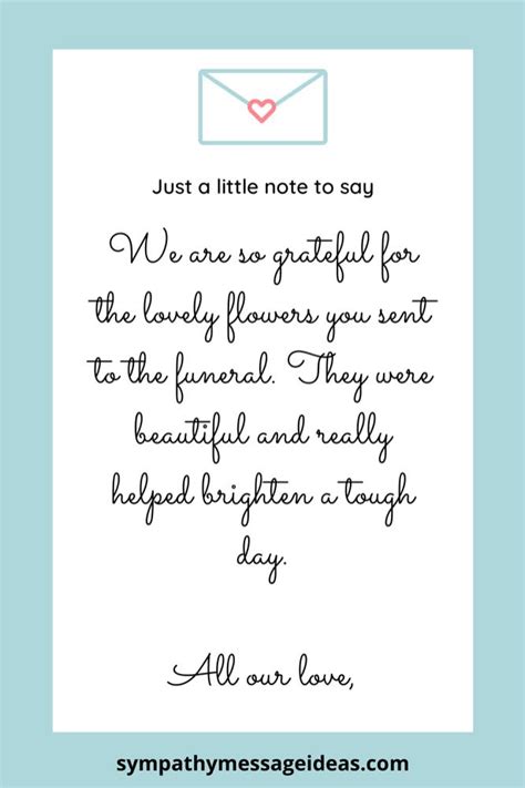 Funeral Thank You Notes 21 Wording Examples Sympathy Message Ideas