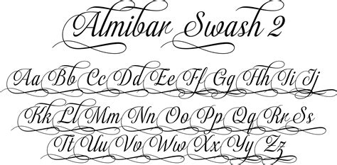 Almibar Swash 2 Font By Corradine Fonts Font Bros Lettering