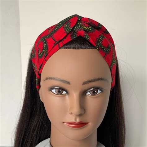 African Print Headbandankara Headbandtwist Headband Woman Etsy