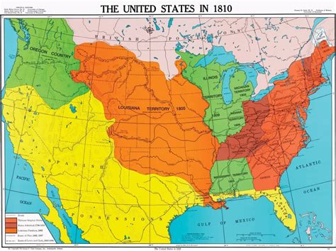United States In 1810 Us History Map United States History World