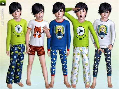 Boys Sleepwear Set The Sims 3 Catalog