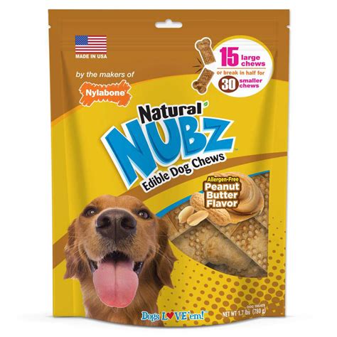 Natural Dog Treats Allergen Free Peanut Butter Nylabone