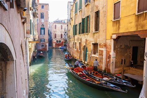 Italy Venice February 25 2017 A Water Village In Venice With