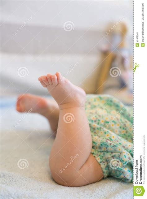 Child S Leg Close Up Stock Image Image Of Close Baby 49379261