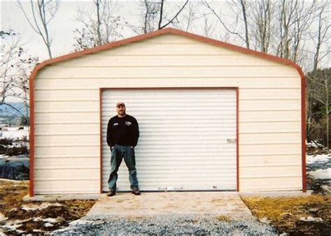 20x25 Regular Roof Metal Garage Alans Factory Outlet