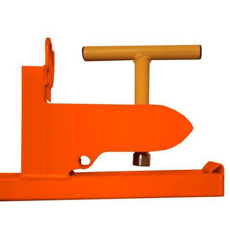 Load Quip Steel Bucket Forks — 1600 Lb Capacity Orange Model
