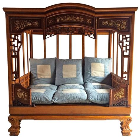 Chinese Opium Bed Daybed Asian Oriental Mid 20th Century At 1stdibs