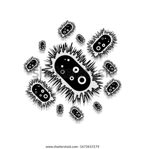 Bacterial Pathogen Icon Illness Cause Human Stock Vector Royalty Free
