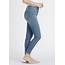 Womens High Rise Distressed Ankle Skinny Jeans